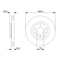 BOSCH 0 986 479 325 Bremsscheibe