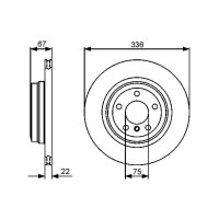 BOSCH 0 986 479 439 Bremsscheibe