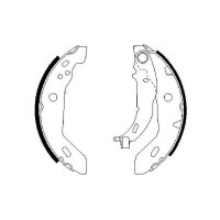 BOSCH 0 986 487 565 Bremsbackensatz