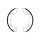 BOSCH 0 986 487 609 Bremsbackensatz, Feststellbremse