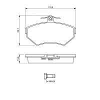 BOSCH 0 986 494 021 Bremsbelagsatz, Scheibenbremse