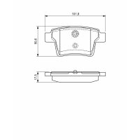 BOSCH 0 986 494 076 Bremsbelagsatz, Scheibenbremse