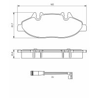 BOSCH 0 986 494 081 Bremsbelagsatz, Scheibenbremse