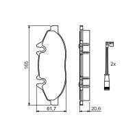 BOSCH 0 986 494 081 Bremsbelagsatz, Scheibenbremse
