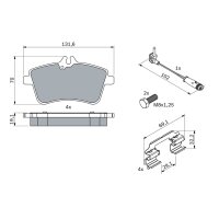BOSCH 0 986 494 085 Bremsbelagsatz, Scheibenbremse