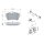 BOSCH 0 986 494 087 Bremsbelagsatz, Scheibenbremse