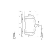 BOSCH 0 986 494 097 Bremsbelagsatz, Scheibenbremse