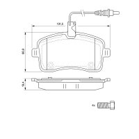 BOSCH 0 986 494 097 Bremsbelagsatz, Scheibenbremse