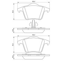 BOSCH 0 986 494 102 Bremsbelagsatz, Scheibenbremse