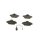 BOSCH 0 986 494 115 Bremsbelagsatz, Scheibenbremse