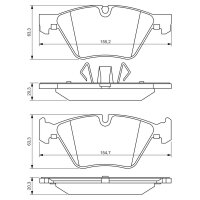 BOSCH 0 986 494 117 Bremsbelagsatz, Scheibenbremse