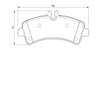 BOSCH 0 986 494 122 Bremsbelagsatz, Scheibenbremse
