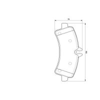BOSCH 0 986 494 122 Bremsbelagsatz, Scheibenbremse