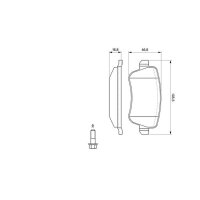 BOSCH 0 986 494 126 Bremsbelagsatz, Scheibenbremse