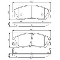 BOSCH 0 986 494 138 Bremsbelagsatz, Scheibenbremse