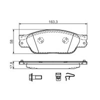 BOSCH 0 986 494 141 Bremsbelagsatz, Scheibenbremse