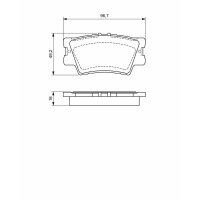 BOSCH 0 986 494 154 Bremsbelagsatz, Scheibenbremse