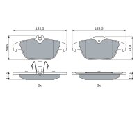 BOSCH 0 986 494 162 Bremsbelagsatz, Scheibenbremse