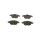 BOSCH 0 986 494 162 Bremsbelagsatz, Scheibenbremse