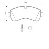 BOSCH 0 986 494 194 Bremsbelagsatz, Scheibenbremse