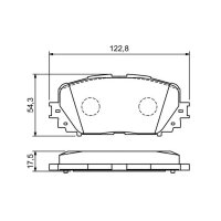 BOSCH 0 986 494 196 Bremsbelagsatz, Scheibenbremse