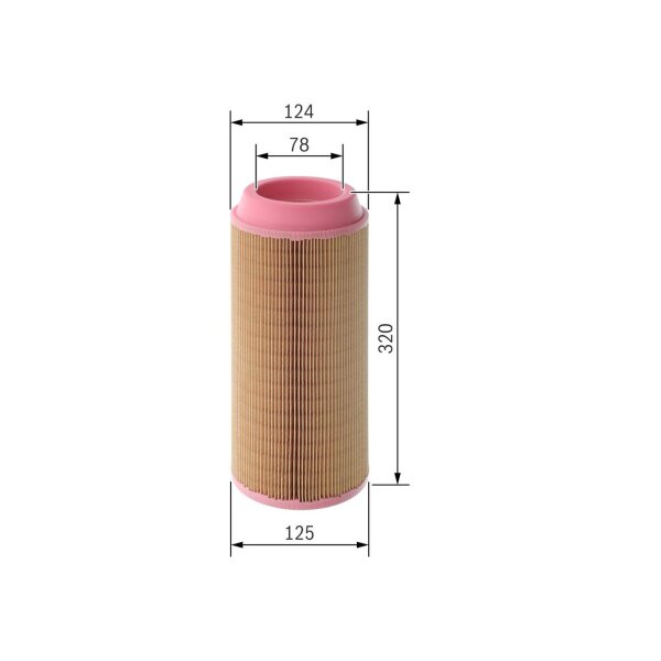 BOSCH 1 457 433 557 Luftfilter