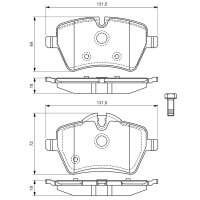 BOSCH 0 986 494 168 Bremsbelagsatz, Scheibenbremse