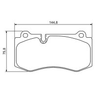 BOSCH 0 986 494 167 Bremsbelagsatz, Scheibenbremse