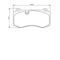 BOSCH 0 986 494 167 Bremsbelagsatz, Scheibenbremse