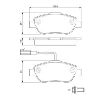 BOSCH 0 986 494 114 Bremsbelagsatz, Scheibenbremse