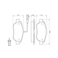 BOSCH 0 986 494 114 Bremsbelagsatz, Scheibenbremse