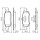BOSCH 0 986 494 197 Bremsbelagsatz, Scheibenbremse