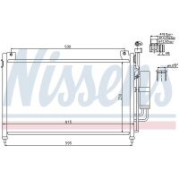 NISSENS 940033 Kondensator, Klimaanlage