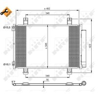 NRF 35854 Kondensator, Klimaanlage