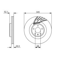 BOSCH 0 986 479 590 Bremsscheibe