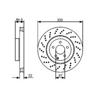 BOSCH 0 986 479 413 Bremsscheibe