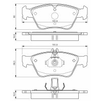 BOSCH 0 986 494 002 Bremsbelagsatz, Scheibenbremse