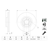 BOSCH 0 986 479 300 Bremsscheibe