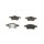BOSCH 0 986 494 032 Bremsbelagsatz, Scheibenbremse