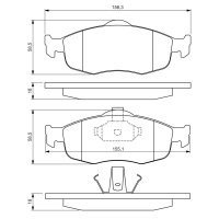 BOSCH 0 986 460 969 Bremsbelagsatz, Scheibenbremse