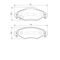 BOSCH 0 986 424 788 Bremsbelagsatz, Scheibenbremse