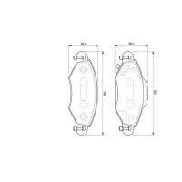 BOSCH 0 986 424 788 Bremsbelagsatz, Scheibenbremse