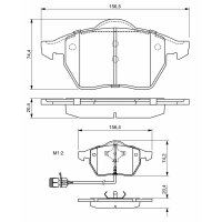 BOSCH 0 986 460 937 Bremsbelagsatz, Scheibenbremse