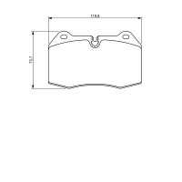 BOSCH 0 986 494 282 Bremsbelagsatz, Scheibenbremse