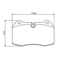 BOSCH 0 986 494 282 Bremsbelagsatz, Scheibenbremse
