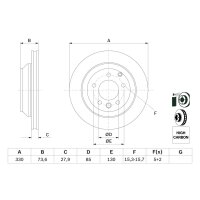BOSCH 0 986 479 095 Bremsscheibe