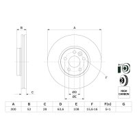 BOSCH 0 986 479 261 Bremsscheibe