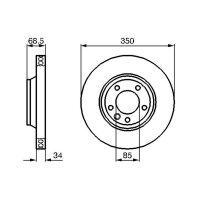 BOSCH 0 986 479 249 Bremsscheibe