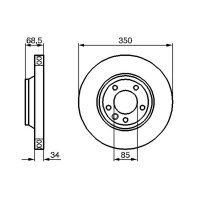 BOSCH 0 986 479 251 Bremsscheibe