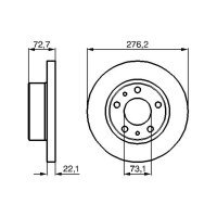 BOSCH 0 986 479 162 Bremsscheibe